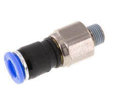Junta giratoria de 8mm y R1/8'' Roscas macho de latón niquelado/PBT NBR Giratorio