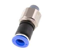 Junta giratoria de 8mm y R1/8'' Roscas macho de latón niquelado/PBT NBR Giratorio