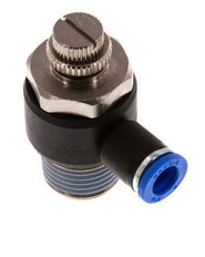 Silenciador de control de flujo Codo de salida de contador 8 mm - R1/2'' Latón/PA 66