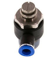 Silenciador de control de flujo Codo de salida de contador 8 mm - R1/2'' Latón/PA 66