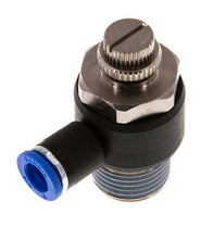 Silenciador de control de flujo Codo de salida de contador 8 mm - R1/2'' Latón/PA 66