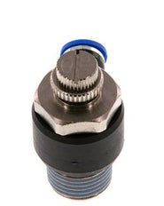 Silenciador de control de flujo Codo de salida de contador 8 mm - R1/2'' Latón/PA 66