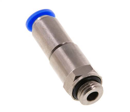 Junta giratoria rápida de 8mm y G1/4'' Roscas macho de latón niquelado/PBT NBR Giratorio