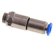 Junta giratoria rápida de 8mm y G1/4'' Roscas macho de latón niquelado/PBT NBR Giratorio