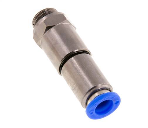 Junta giratoria rápida de 8mm y G1/4'' Roscas macho de latón niquelado/PBT NBR Giratorio
