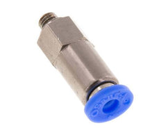 Válvula de retención de empuje de 4 mm y M5 macho de latón/PBT 0,2-10bar (3-145psi) Rosca-manguera