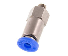Válvula de retención de empuje de 4 mm y M5 macho de latón/PBT 0,2-10bar (3-145psi) Rosca-manguera