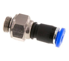 Junta giratoria de 4mm y G1/8'' Roscas macho de latón niquelado/PBT NBR Giratorio