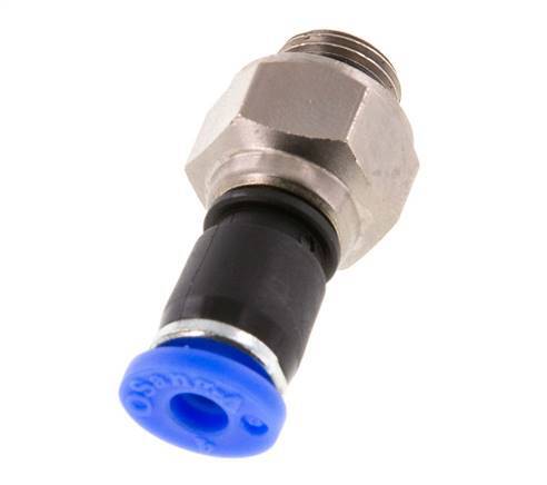 Junta giratoria de 4mm y G1/8'' Roscas macho de latón niquelado/PBT NBR Giratorio