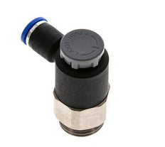 Válvula reguladora de caudal Codo de salida de contador 8 mm - G1/2'' Latón/PA 66 Tuerca de seguridad