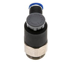 Válvula reguladora de caudal Codo de salida de contador 8 mm - G1/2'' Latón/PA 66 Tuerca de seguridad