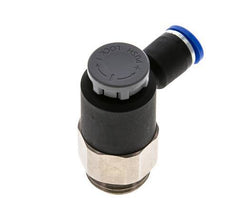 Válvula reguladora de caudal Codo de salida de contador 8 mm - G1/2'' Latón/PA 66 Tuerca de seguridad