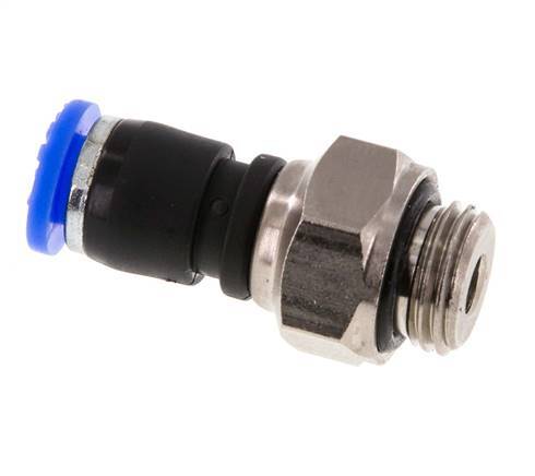 Junta giratoria de 6mm y G1/4'' Roscas macho de latón niquelado/PBT NBR Giratorio