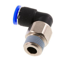 Codo de 12 mm y R1/2'' Junta giratoria con rosca macho de latón niquelado/PBT NBR giratorio