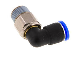 Codo de 12 mm y R1/2'' Junta giratoria con rosca macho de latón niquelado/PBT NBR giratorio