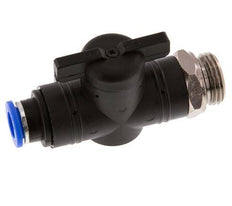 Válvula de bola recta de 2 vías 10 mm - G1/2'' Plástico/Latón