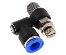 Silenciador de control de flujo Meter-Out Giratorio 10 mm - R1/4'' Latón/PA 66