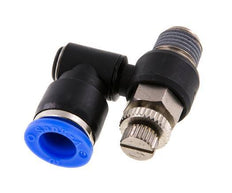 Silenciador de control de flujo Meter-Out Giratorio 10 mm - R1/4'' Latón/PA 66