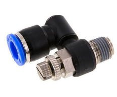 Silenciador de control de flujo Meter-Out Giratorio 10 mm - R1/4'' Latón/PA 66