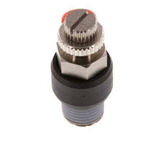 Silenciador de control de flujo Codo de entrada de medidor 4 mm - R1/4'' Latón/PA 66