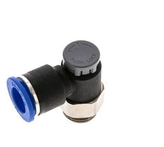 Válvula reguladora de caudal Codo de salida de contador 12 mm - G3/8'' Latón/PA 66 Tuerca de seguridad