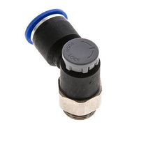 Válvula reguladora de caudal Codo de salida de contador 12 mm - G3/8'' Latón/PA 66 Tuerca de seguridad