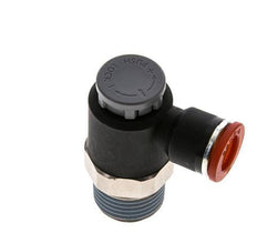 Válvula de control de flujo Codo de entrada al medidor 10 mm - R1/2'' Latón/PA 66 Tuerca de seguridad