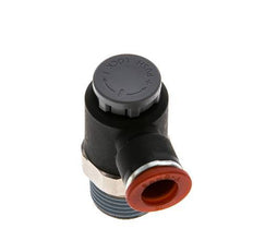 Válvula de control de flujo Codo de entrada al medidor 10 mm - R1/2'' Latón/PA 66 Tuerca de seguridad