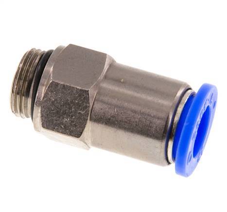 Racor rápido de 12 mm y G3/8'' macho con cierre automático de latón/PBT 0-10bar (0-145psi)