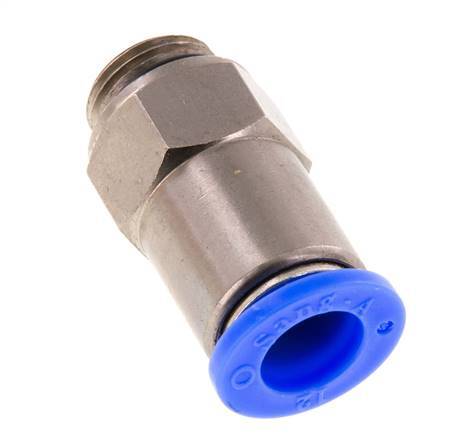 Racor rápido de 12 mm y G3/8'' macho con cierre automático de latón/PBT 0-10bar (0-145psi)