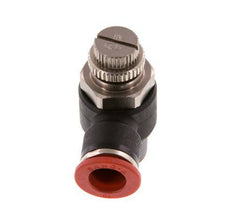 Silenciador de control de flujo Codo de entrada del medidor 10 mm - R3/8'' Latón/PA 66
