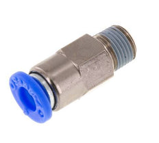 Racor rápido de 6 mm y R1/8'' macho con cierre automático de latón/PBT 0-10bar (0-145psi) [2 piezas]