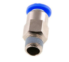 Racor rápido de 6 mm y R1/8'' macho con cierre automático de latón/PBT 0-10bar (0-145psi) [2 piezas]