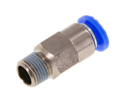 Racor rápido de 6 mm y R1/8'' macho con cierre automático de latón/PBT 0-10bar (0-145psi) [2 piezas]