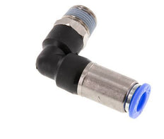 Racor rápido 10mm y R3/8'' Codo autoblocante macho Latón/PBT 0-10bar (0-145psi)
