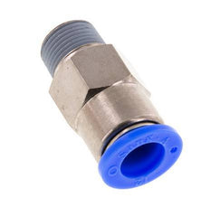 Racor rápido de 12 mm y R3/8'' macho autoblocante de latón/PBT 0-10bar (0-145psi)