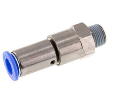 Junta giratoria rápida de 12mm y R3/8'' Roscas macho de latón niquelado/PBT NBR Giratorio