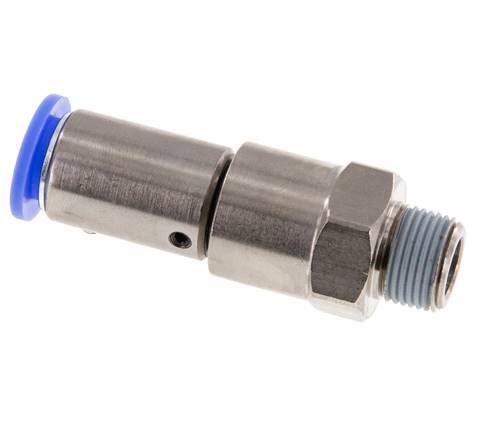 Junta giratoria rápida de 12mm y R3/8'' Roscas macho de latón niquelado/PBT NBR Giratorio