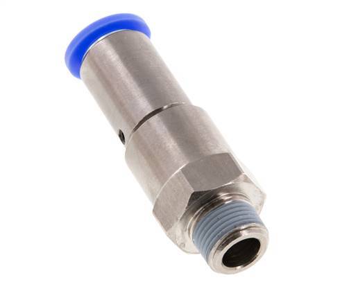 Junta giratoria rápida de 12mm y R3/8'' Roscas macho de latón niquelado/PBT NBR Giratorio