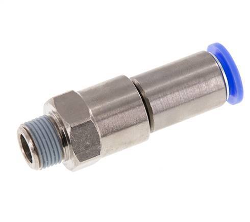 Junta giratoria rápida de 12mm y R3/8'' Roscas macho de latón niquelado/PBT NBR Giratorio