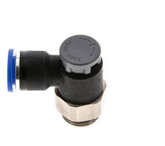 Válvula reguladora de caudal Codo de salida de contador 10 mm - G3/8'' Latón/PA 66 Tuerca de seguridad