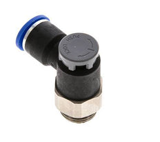 Válvula reguladora de caudal Codo de salida de contador 10 mm - G3/8'' Latón/PA 66 Tuerca de seguridad