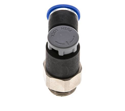 Válvula reguladora de caudal Codo de salida de contador 10 mm - G3/8'' Latón/PA 66 Tuerca de seguridad