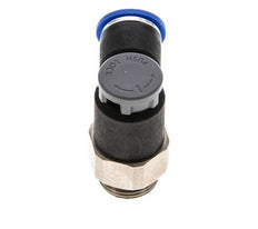 Válvula reguladora de caudal Codo de salida de contador 10 mm - G3/8'' Latón/PA 66 Tuerca de seguridad