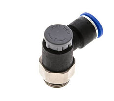 Válvula reguladora de caudal Codo de salida de contador 10 mm - G3/8'' Latón/PA 66 Tuerca de seguridad