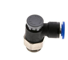 Válvula reguladora de caudal Codo de salida de contador 10 mm - G3/8'' Latón/PA 66 Tuerca de seguridad
