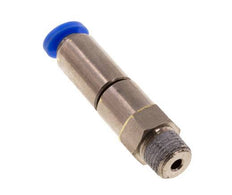 Junta giratoria rápida de 4mm y R1/8'' Roscas macho de latón niquelado/PBT NBR Giratorio