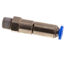 Junta giratoria rápida de 4mm y R1/8'' Roscas macho de latón niquelado/PBT NBR Giratorio