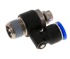 Silenciador de control de flujo Meter-Out Giratorio 12 mm - R1/2'' Latón/PA 66