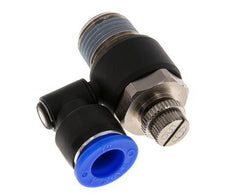 Silenciador de control de flujo Meter-Out Giratorio 12 mm - R1/2'' Latón/PA 66